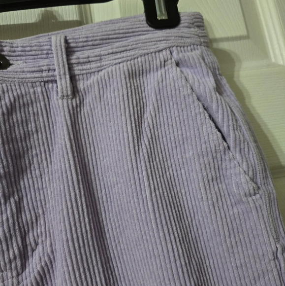 Paterson Wide Leg Lavender Corduroy Skater Pants, Embroidered Back Pocket, EUC! - Picture 6 of 14